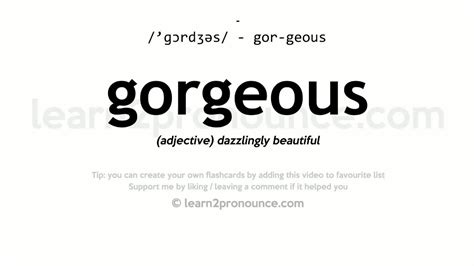 simply gorgeous meaning.